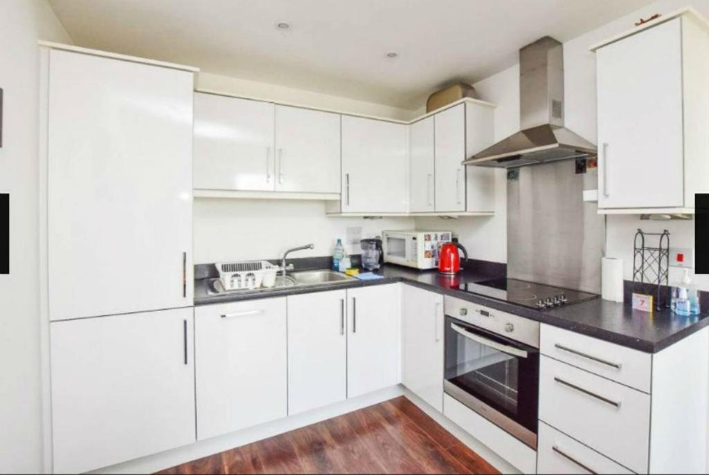 New Stylish 1 Bedroom Flat Stunning Balcony Views Brentford Bagian luar foto